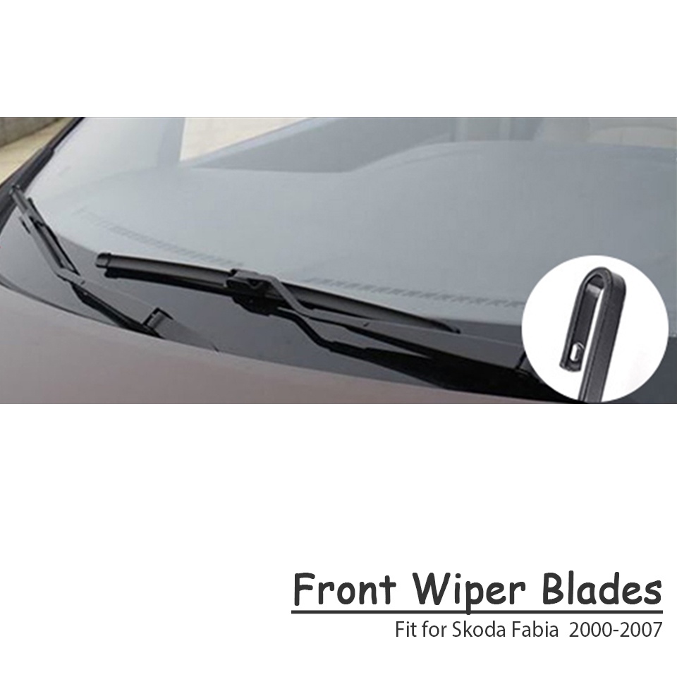 1 Set Karet Wiper Depan Mobil Pengganti Untuk Skoda Fabia MK3 MK2 MK1 2017 2016-2002