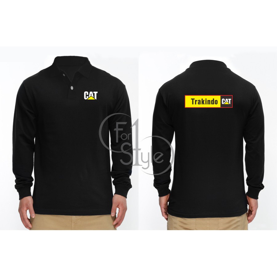 T-SHIRT KAOS TRAKINDO LENGAN PANJANG BERKERAH - CUSTOM POLO TRAKINDO - POLO KERJA TRAKINDO jr