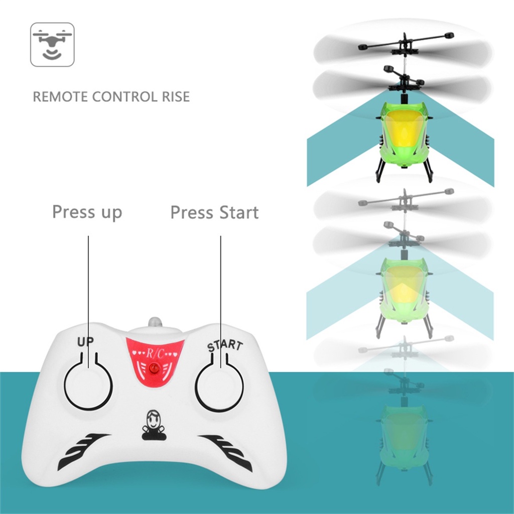 Helikopter Remote Control Mini Sensor RC Led Sensor Helicopter Terbang Dengan Cahaya Mainan bisa COD