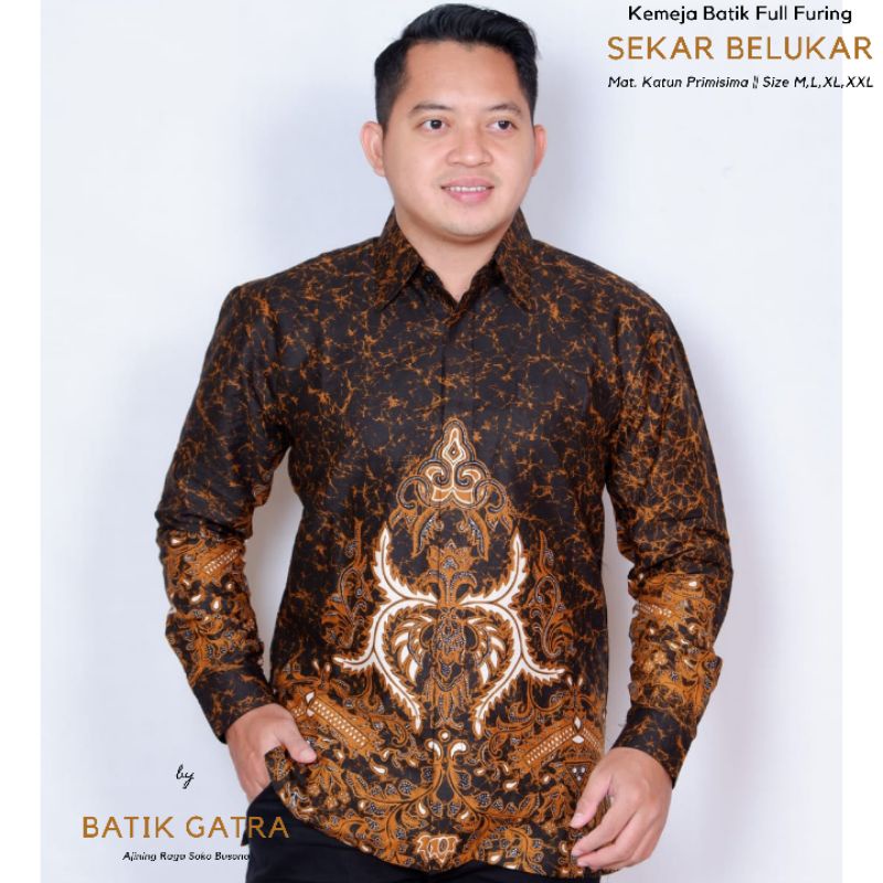 Batik Pria Lengan Panjang Sekar Belukar Lapis Furing