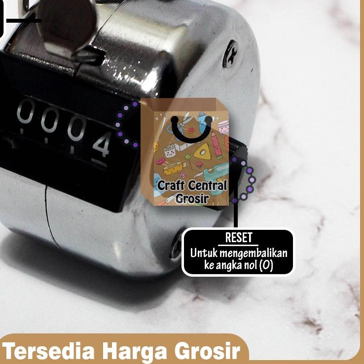 ❀ Alat Hitung Pengunjung / Tasbih Manual / Alat Dzikir Manual Stainless ➯