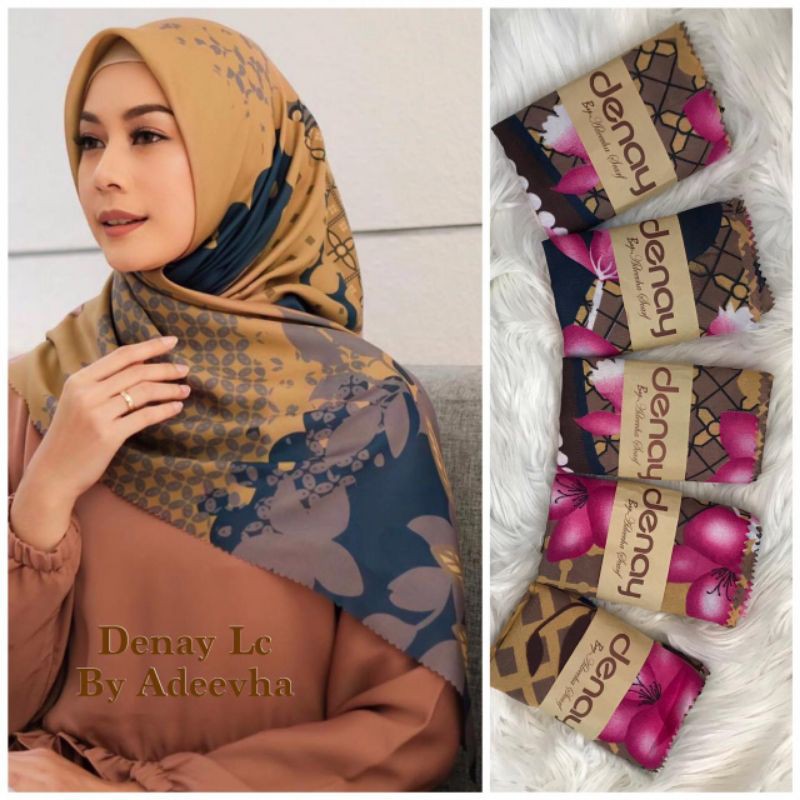 denay kw by adeevha / denay scarf/ voal motif / denay kw voal / denay kw LC