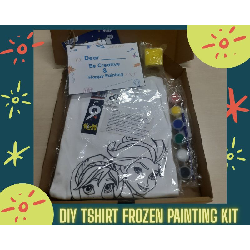 

DIY TSHIRT FROZEN PAINTING KIT I GIFT I FROZEN I MEWARNAI BAJU I KADO ULANG TAHUN