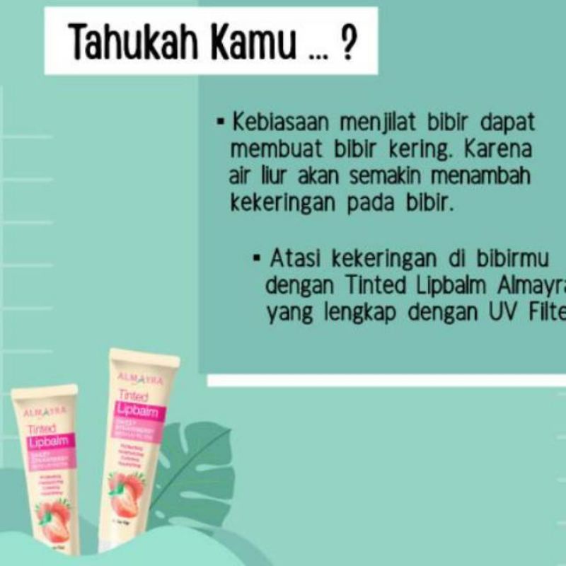 COD Lipbalm dengan kandungan UV filter Almayra/ Pelembab bibir Almayra