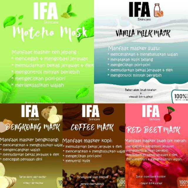 Masker Wajah IFA Skincare