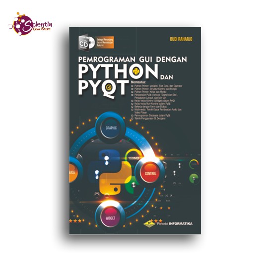Buku Pemrograman GUI dengan Python dan PYQT - Penerbit Informatika, Budi Raharjo
