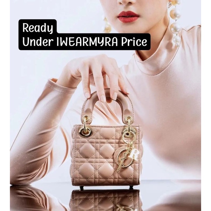 IWEARMYRA MINI GLACE NUDE LAMBSKIN LEATHER