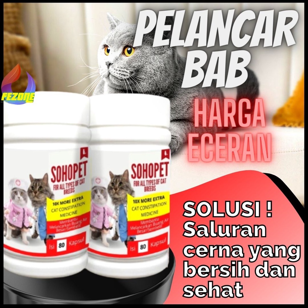 Obat Sembelit Kucing Susah BAB Anjing Konstipasi BAB Eceran Terbukti Ampuh dan Aman Untuk Kitten FEZONE