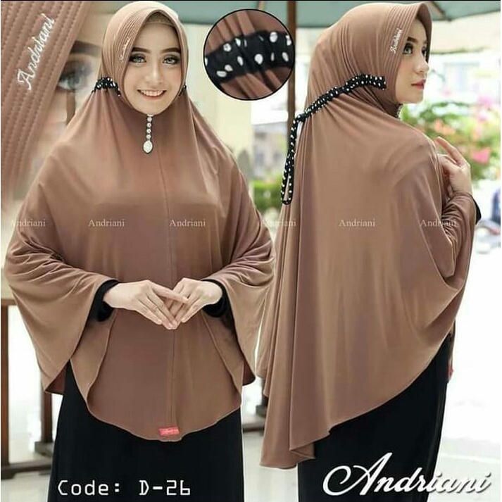 HIJAB INSTAN ANDRIYANI HIJAB MOTIF TEBARU HIJAB SYAR'I ANDRIYANI HIJAB JUMBO HIJAB SERUT POLKA HIJAB