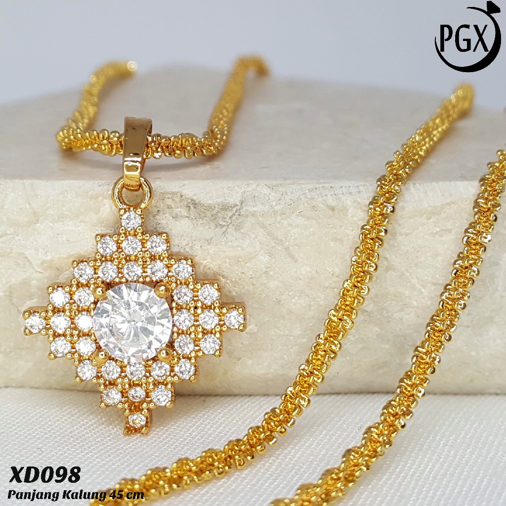 PGX Kalung Wanita Xuping Perhiasan Lapis Emas Aksesoris Fashion Premium - XD098