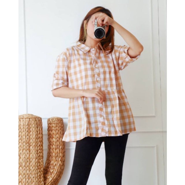 BOXY FLARE TOP - ATASAN WANITA TANGAN PANJANG