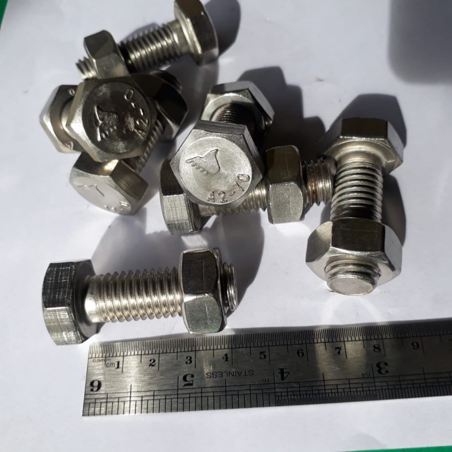 BAUT STAINLESS M14 X 40 / BAUT SS M14 X 40 SUS 304 / BAUT M14X40 STAINLESS STEEL / BAUT M14 SUS304 /