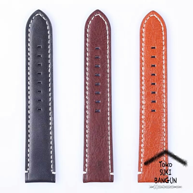 TALI JAM 22mm Kulit Tebal Watch Band Strap Genuine Leather