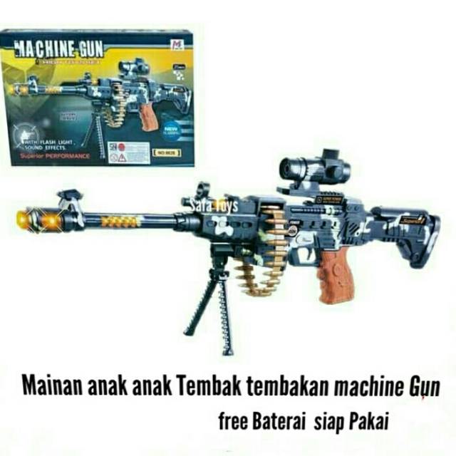 Mainan Anak Tembak Tembakan Machine Gu