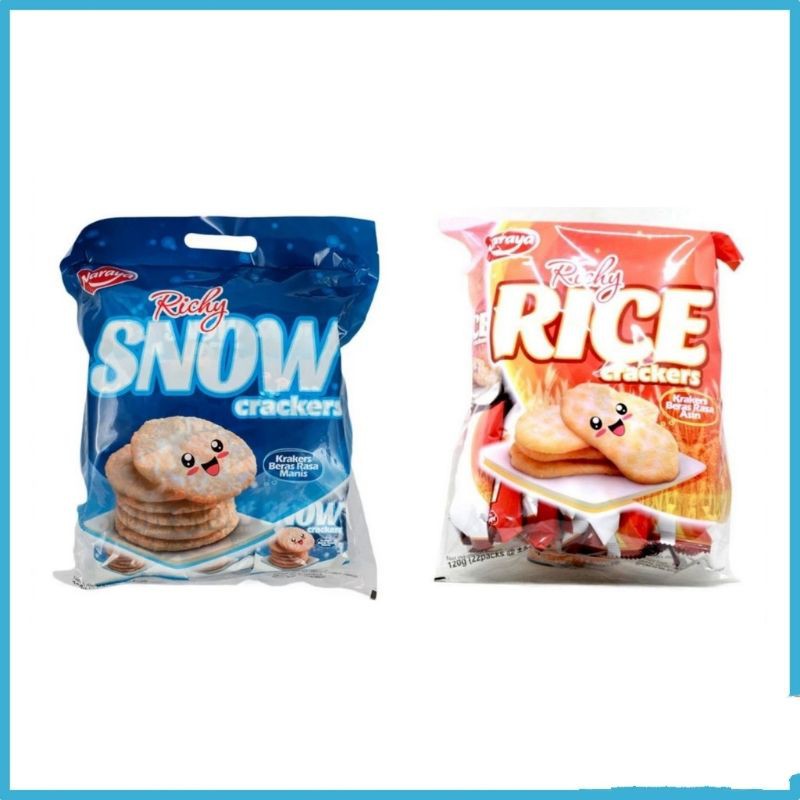 Naraya richy rice cracker / snow cracker 120 gram