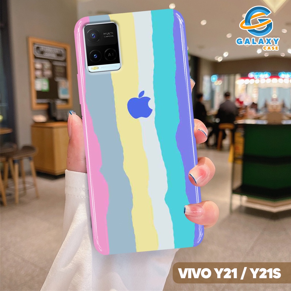 Galaxy Custom - Case Logo Iphone  Vivo Y21 / Y21s - Casing hp Vivo Y21 / Y21s - Case hp - Case Terba
