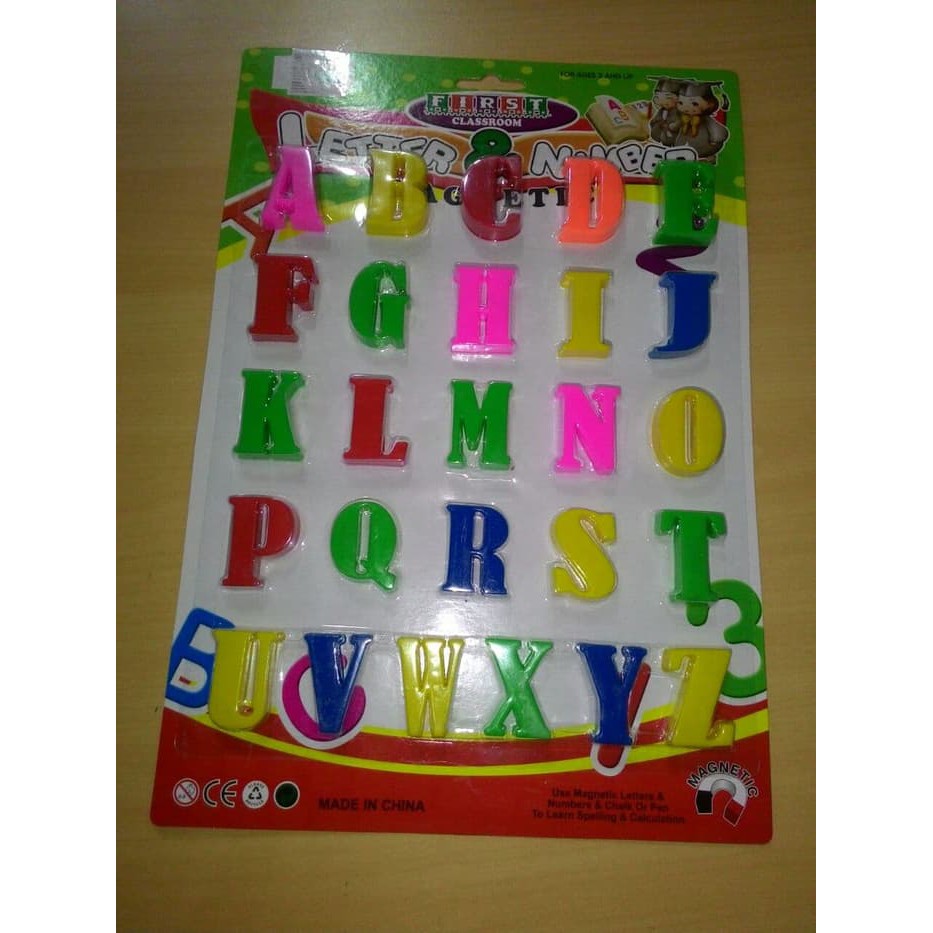 Mainan Huruf besar magnet  magnetic letter  MAINAN MAGNET HURUF