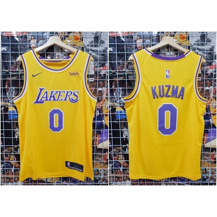 Jual JERSEY NBA LAKERS 0 KUZMA KUNING UNGU 19/20 Shopee Indonesia