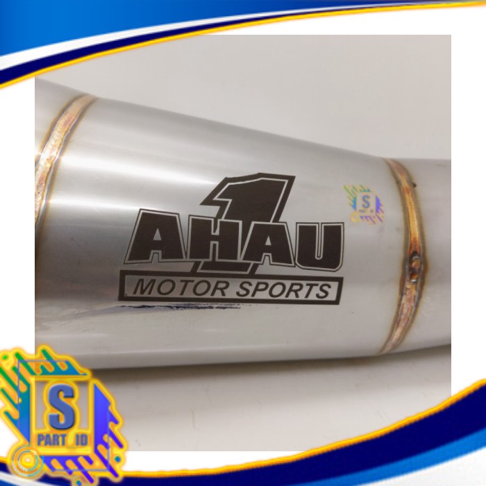 Knalpot Ahau1 Yamaha RXZ Type Standar Samping Stainless Original Ahau Terbatas