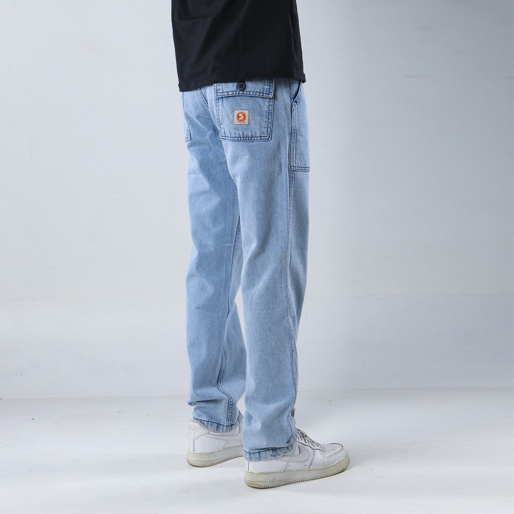 Superego Celana  Fatigue Pants Jeans Denim  Pria Washed 