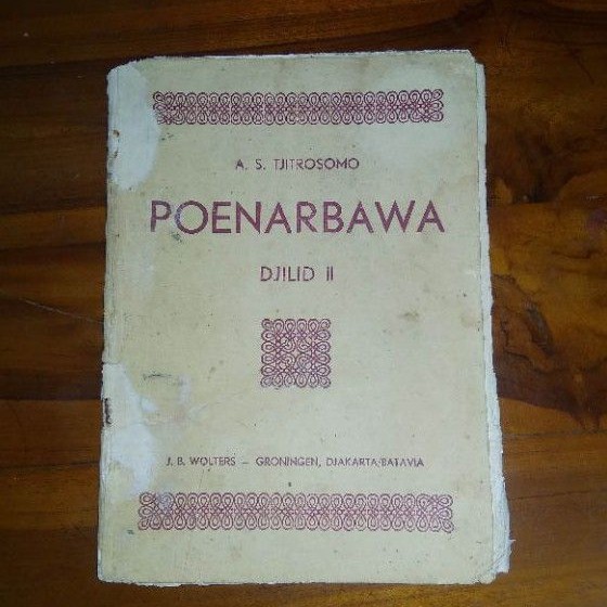 Buku jadul Edjaan OE POENARBAWA , Th 1949