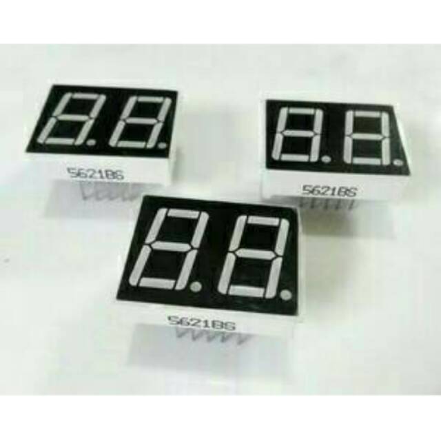7 Seven Segment Segmen 0.56" 0.56 Inch 0,56 Inch 2 Digit Led Display Putih White