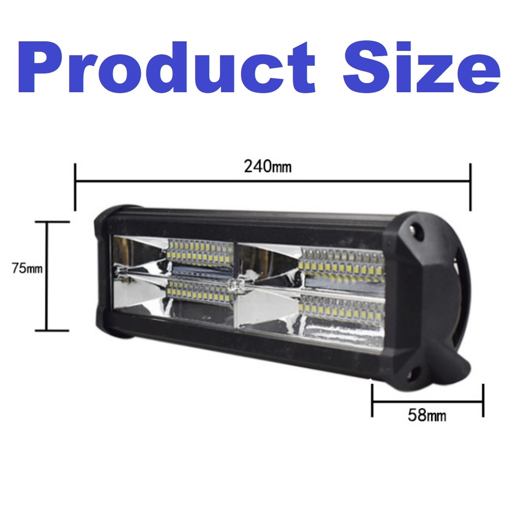 Lampu LED Tembak Sorot 48 Titik Mata 144 Watt Offroad 144Watt 144W Mobil Motor CWL Worklight 12V 24V