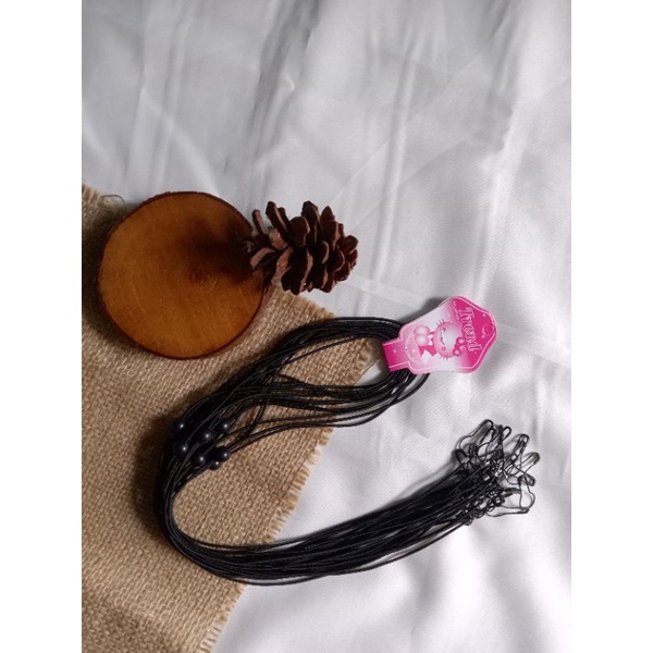 ❤️ LUSINAN ❤️ Strap Masker/Kalung Masker/Tali Masker polos hitam