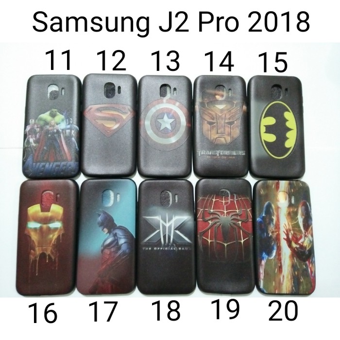 Kondom Cover Motif Superhero Samsung J2 Pro 2018 / Soft Case HP Samsung J2 Pro