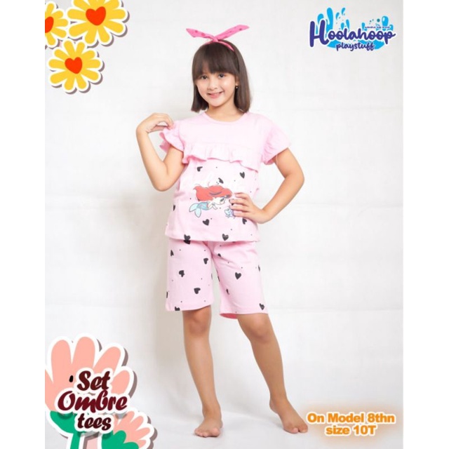 HOOLAHOOP OMBRE TEES SET Size : 2-10T