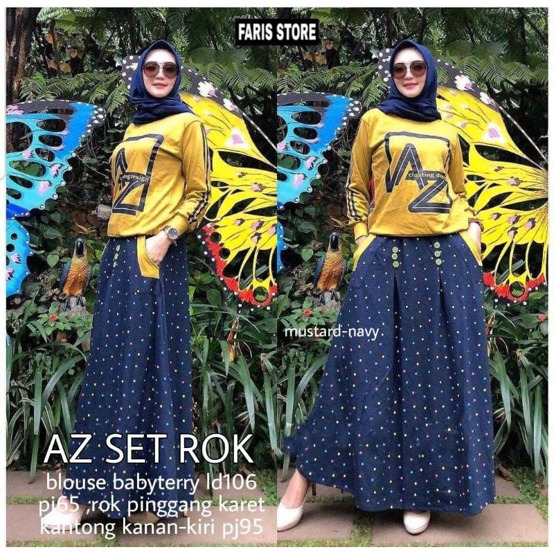 AZ SET ROK/SETELAN ROK WANITA NEW