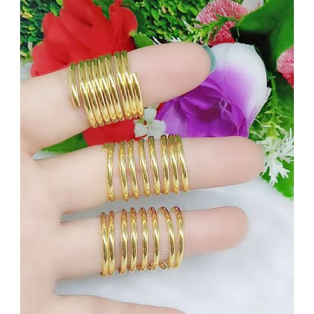 Cincin Xuping lapis emas 24k (Ditarik cincin)