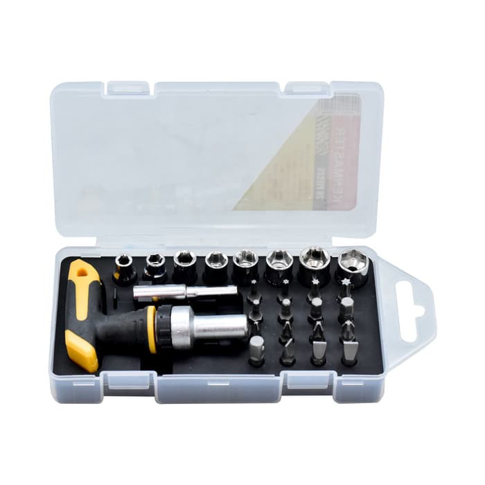 TOOL KIT KENMASTER 26 PCS KUNCI SOK SET &amp; MATA OBENG