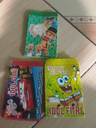 Amplop Angpao Lebaran Selamat Hari Raya Idul Fitri Ramadhan Anak Lucu Kecil Karakter Upin Ipin