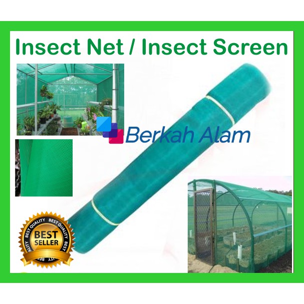 Insect Net - Screen Net Hijau- Jaring Penghalang Serangga - Hama