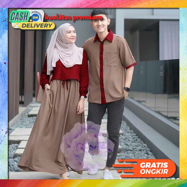 Baju Couple Kondangan Kekinian Bju Sarimbit Cewekcowok Murah Setelan Pasangan Gamis Kemeja Terbaru K