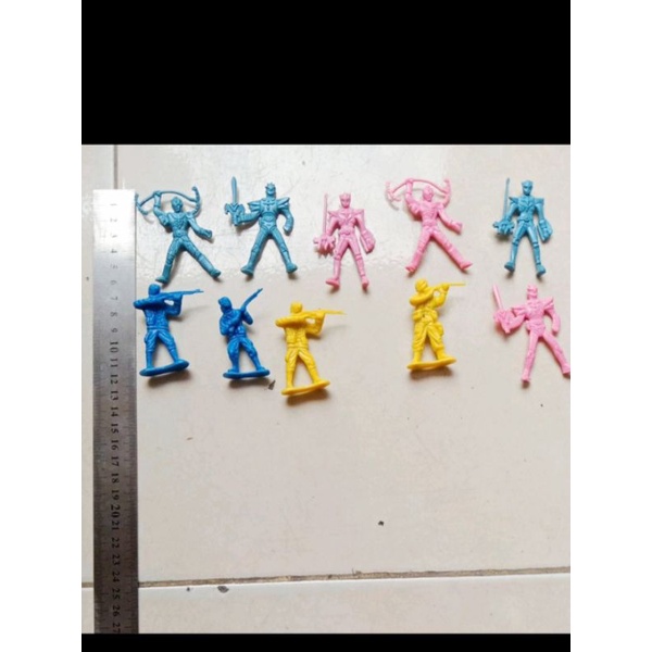 joisshop mainan power ranger/tentara isi 100ps