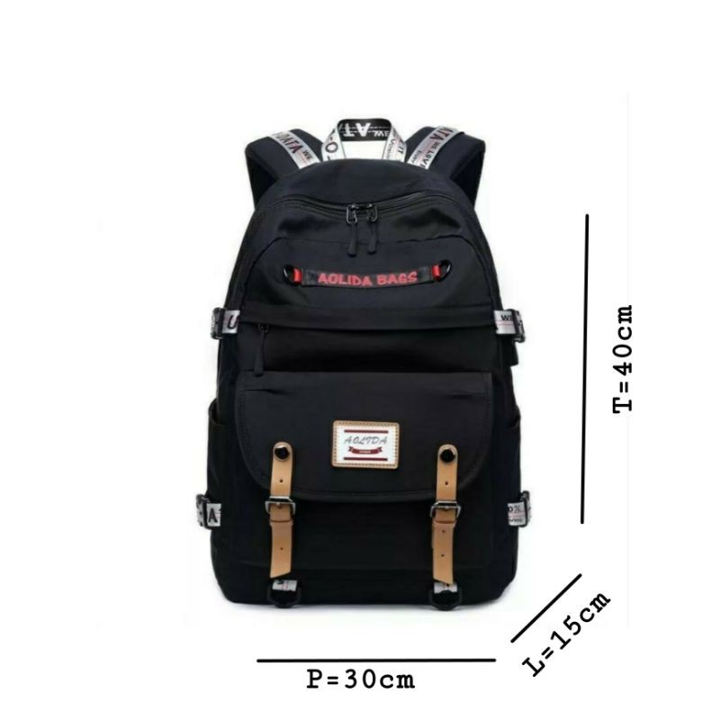 Ransel AOLIDA Fashion Korea Terbaru Tas Remaja - AOLIDA Ransel Bagpack Aolida Tas wanita / Pria