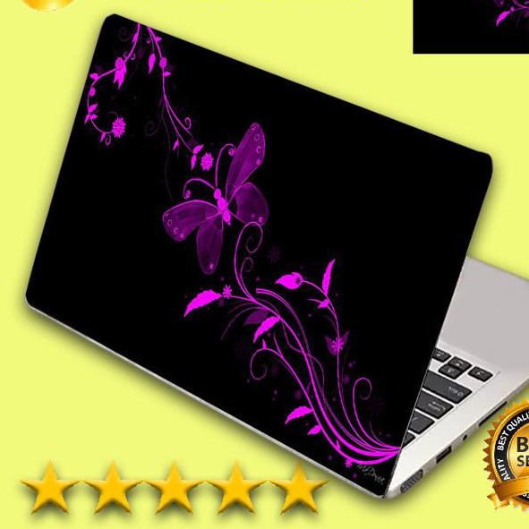 Garskin Laptop ASUS Black Purpel Laptop Stiker Laptop