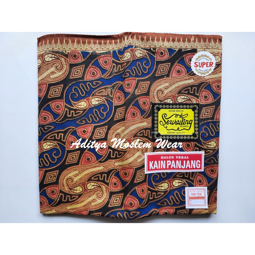 KAIN PANJANG SEURULING 182X103 CM KAIN JARIK BATIK SOLO KAIN SAMPING KEBAT PANJANG