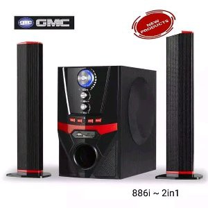 GMC 60 watt Speaker Multimedia 2 in 1 Bluetooth   886i