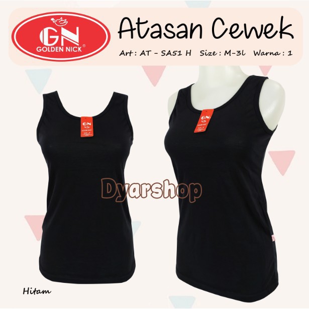 Tanktop Tali Lebar GOLDEN Nick | Tangtop warna Tali Lebar-1