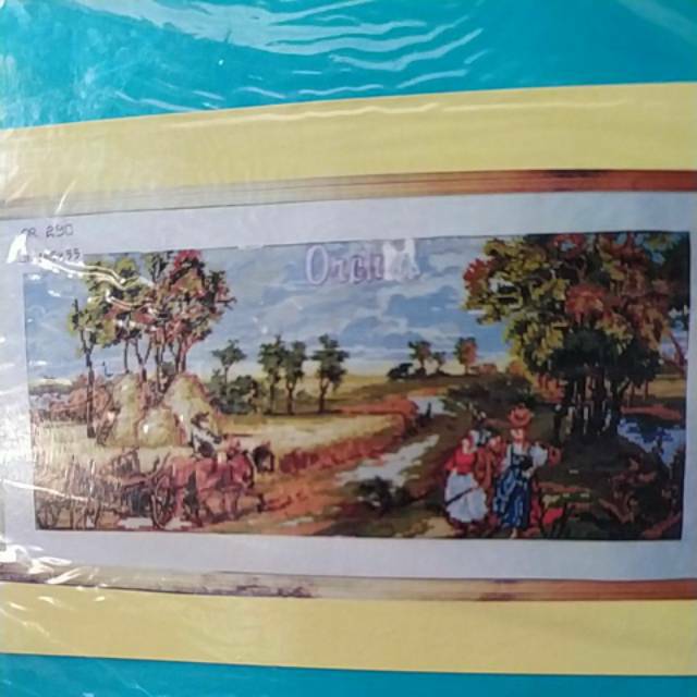 KRUISSTEEK KRISTIK ORCHID MOTIF PEMANDANGAN OR 290