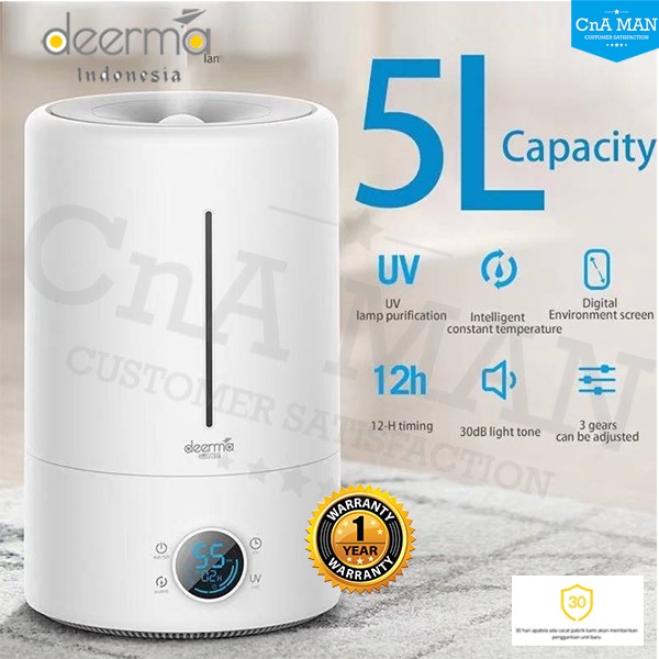 DEERMA Air Humidifier F628S Purifier Pelembab Udara Garansi