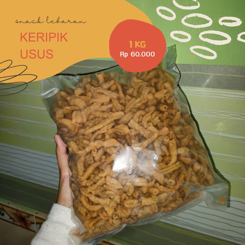 

Snack lebaran Keripik usus