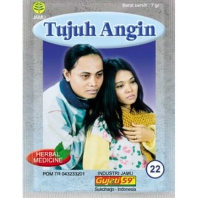 JAMU GUJATI TUJUH ANGIN / JAMU GUJATI / JAMU GUJATI 59 ( 1 pack isi 10 sahset )