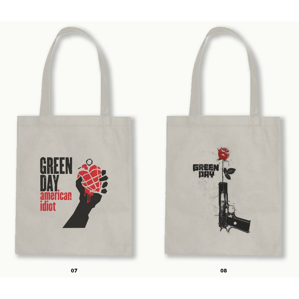 TOTE BAG BLACU  - GREEN DAY