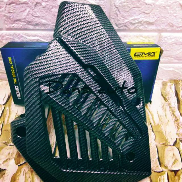 TUTUP RADIATOR KARBON VARIASI VARIO 125/150