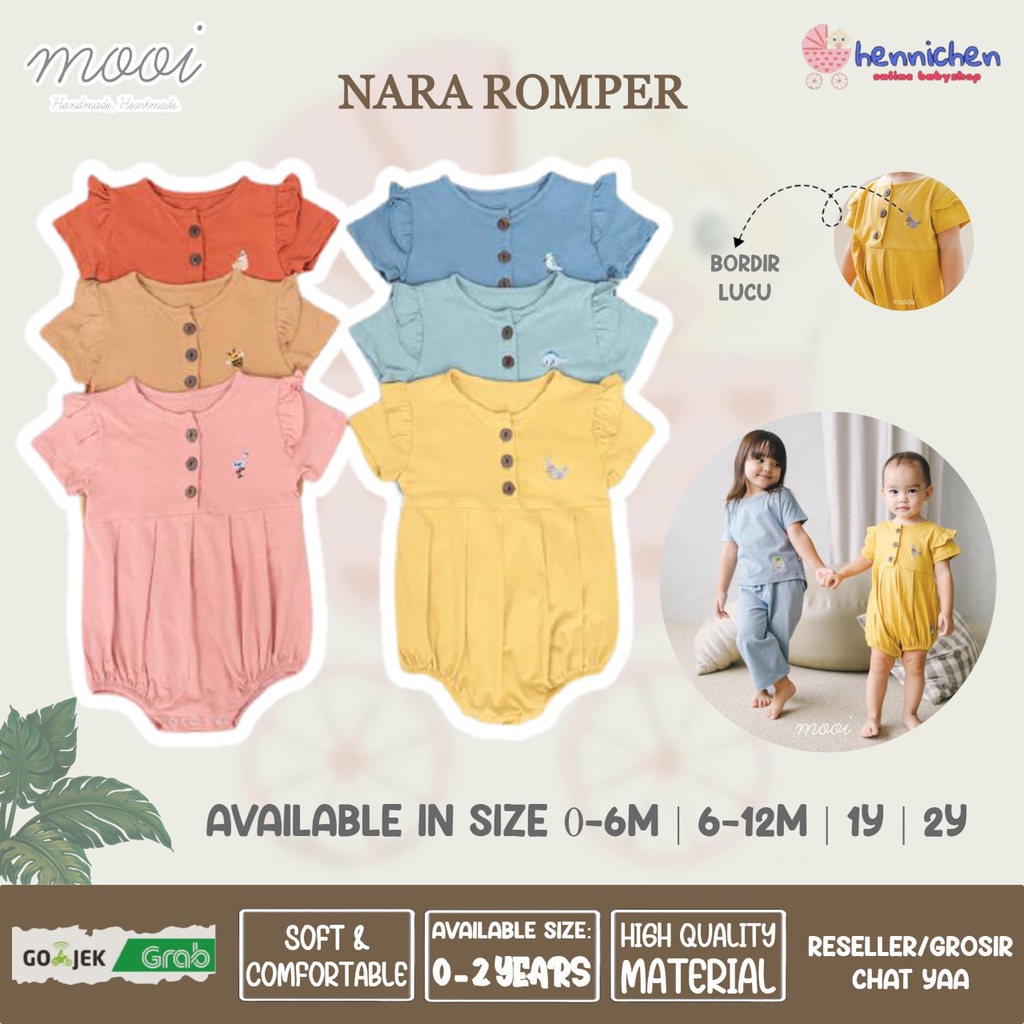 PROMO 7.7 PROMO BAJU LEBARAN MURAH MOOI ROMPER RUFFLE / NARA ROMPER ROMPER BAYI JUMPSUIT FASHION ANAK BAYI PEREMPUAN 0-24 BULAN