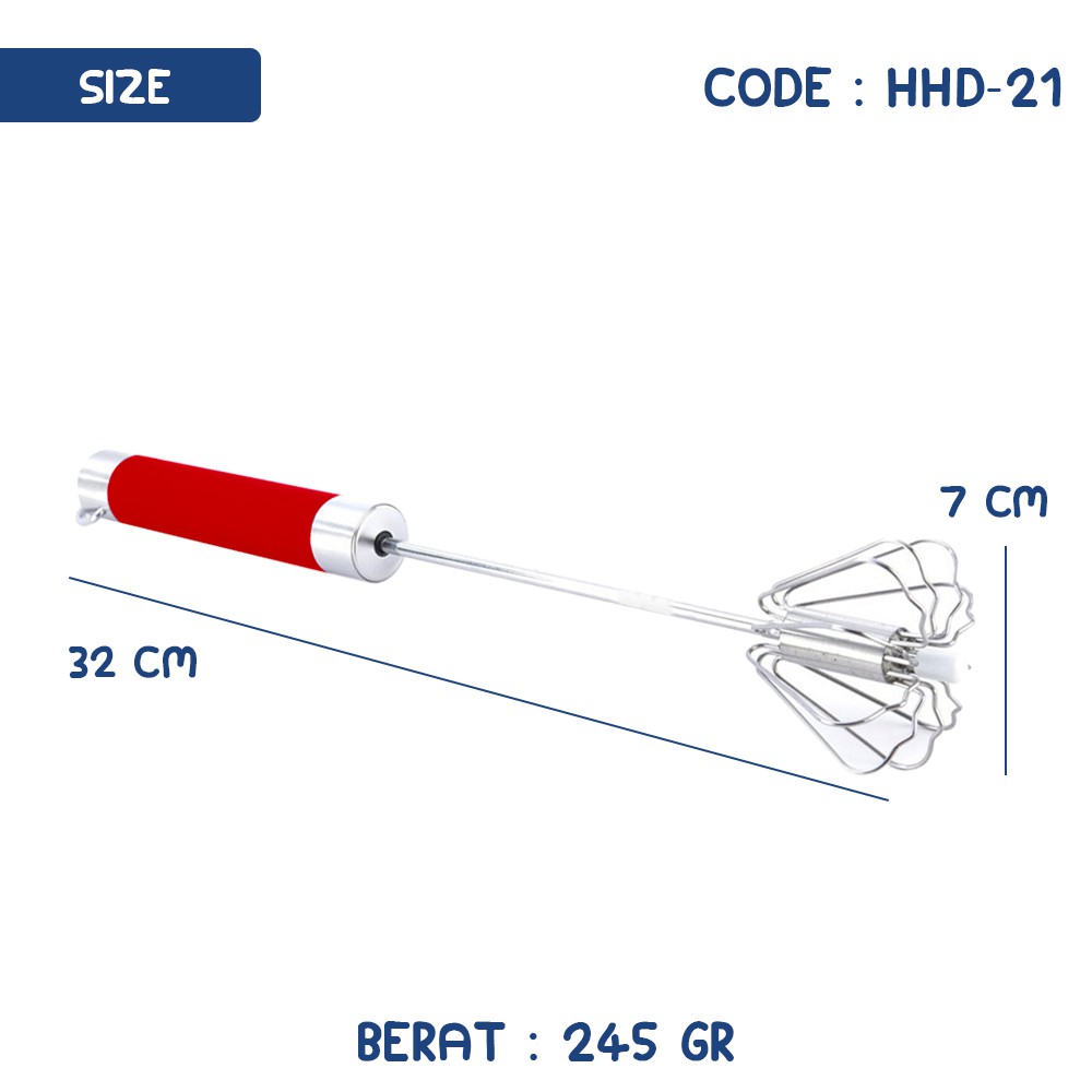 Better Beater Hand Mixer otomatis Manual (PER  2PCS)